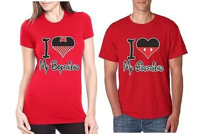 I Love My Boyfriend Love My Girlfriend  Couples T-Shirt - ALLNTRENDSHOP