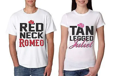 Red Neck Romeo Tan Legged Juliet Couple Shirt valentine day - ALLNTRENDSHOP - 2
