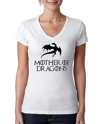 Mother Of Dragon Game Of Thrones Women's Sporty V Shirt - ALLNTRENDSHOP - 1