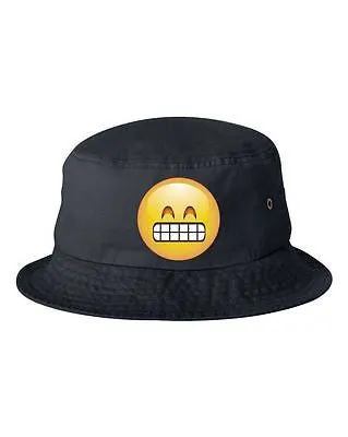 Satisfied Emoji Bucket Cap Hat - ALLNTRENDSHOP - 3
