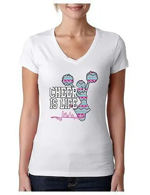 Cheer Is Life Azteck Women's Sporty V Shirt Love Cheer - ALLNTRENDSHOP