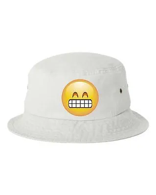 Satisfied Emoji Bucket Cap Hat - ALLNTRENDSHOP - 2
