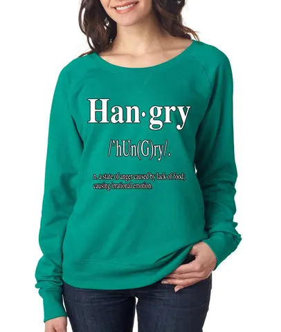 Hangry Women's long sleeve Pullover - ALLNTRENDSHOP
