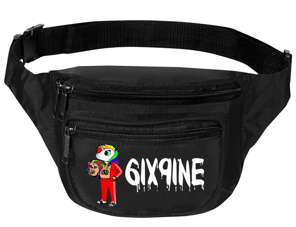Adult Waist Pack 69 Unicorn 6ix9ine Trendy Sport Funny Pack Cool Gift