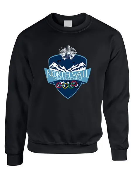 Adult Sweatshirt North Wall Winter Olympics Popular Cool