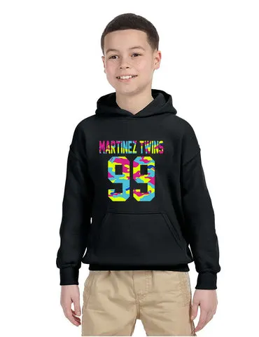 Kids Youth Hoodie Martinez Twins 99 Neon Camo Print Trendy