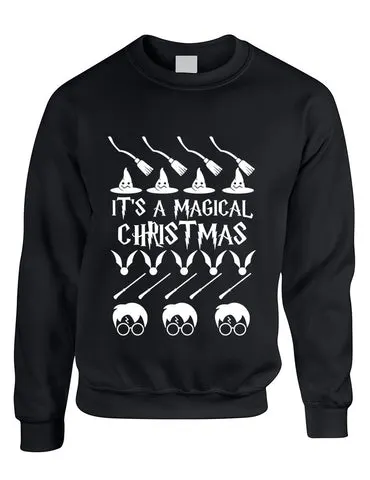 Adult Crewneck It's A Magical Christmas Ugly Sweater Cool Gift - ALLNTRENDSHOP - 3