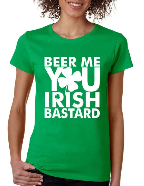 Women's T Shirt Beer Me You Irish St Patrick's Day T Shirt