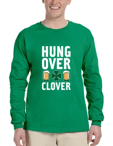Men's Long Sleeve Hungover Clover St Patrick's Day Party Top