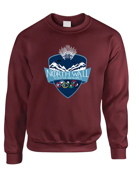 Adult Sweatshirt North Wall Winter Olympics Popular Cool