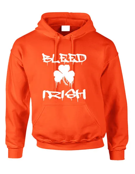 Adult Hoodie Bleed Irish St Patrick's Day Party Love Irish - ALLNTRENDSHOP - 2