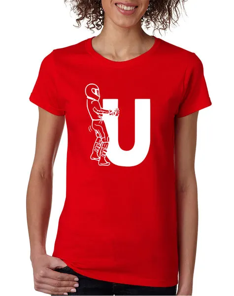 Women's T Shirt F U Motorcyclist Riding Cool Motorcycle Tee