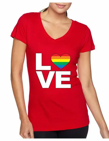 Love pride gays lesbians Women Sporty V - ALLNTRENDSHOP - 1