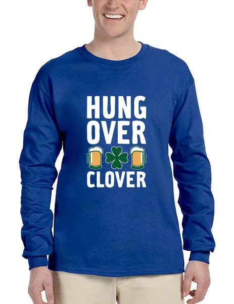 Men's Long Sleeve Hungover Clover St Patrick's Day Party Top