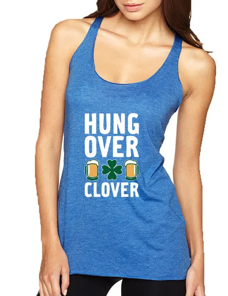 Women's Tank Top Hungover Clover St Patrick's Day Party