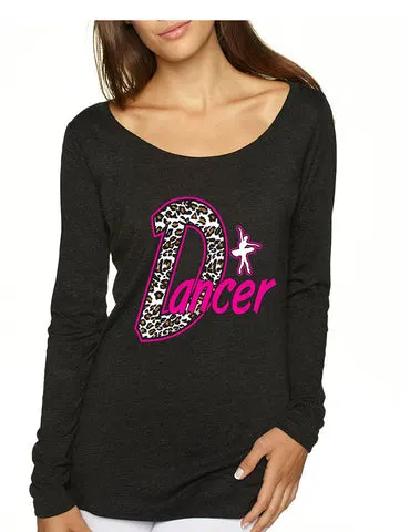 Dancer White Leopard cheetah women`s long sleeve Pullover - ALLNTRENDSHOP