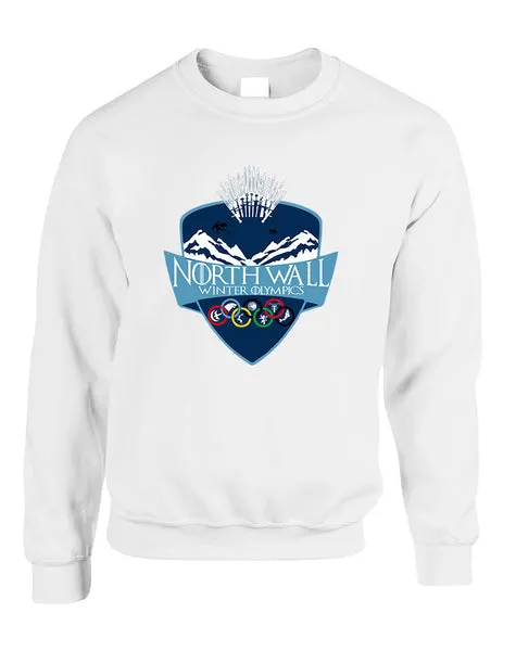 Adult Sweatshirt North Wall Winter Olympics Popular Cool