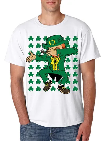 Dabbing Irish Leprechaun St patrick men t-shirt - ALLNTRENDSHOP