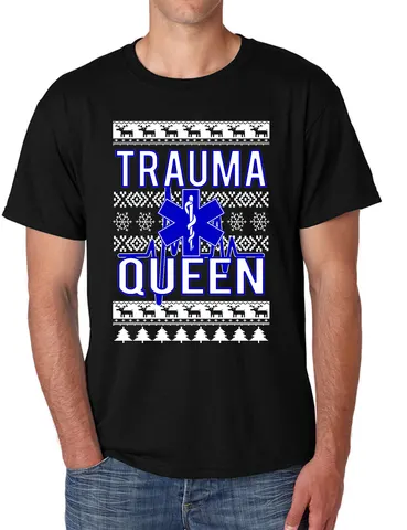 Christmas EMT Traumma Queen Men's T Shirt