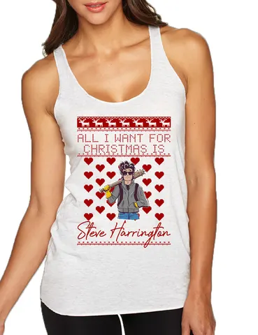 All I Want For Christmas Is Harrington Stranger Xmas Women's Tank