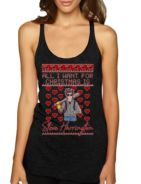 All I Want For Christmas Is Harrington Stranger Xmas Women's Tank
